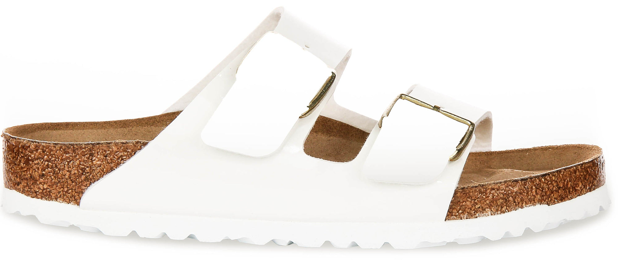 Birkenstock Arizona BF en Blanc Verni | Coupe Régulière