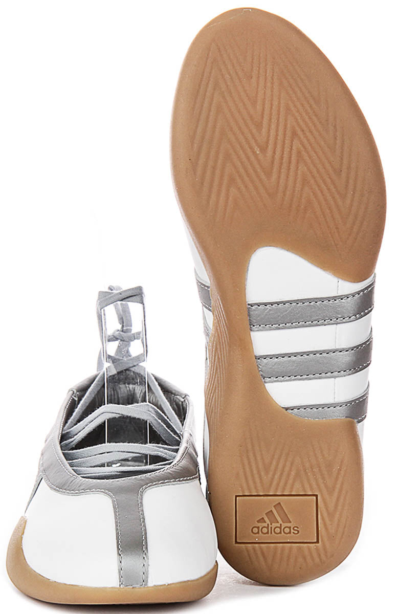 Adidas Taekwondo Ballet en blanc argenté pour femmes