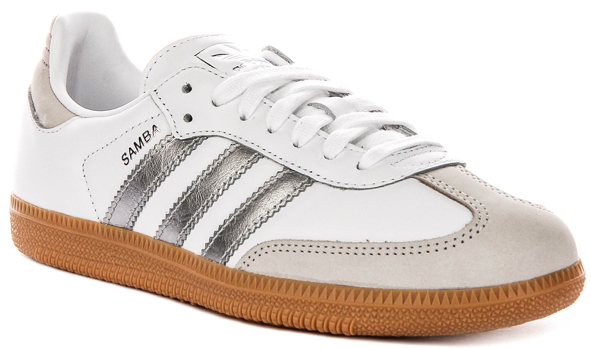Adidas Samba OG In White Silver For Women