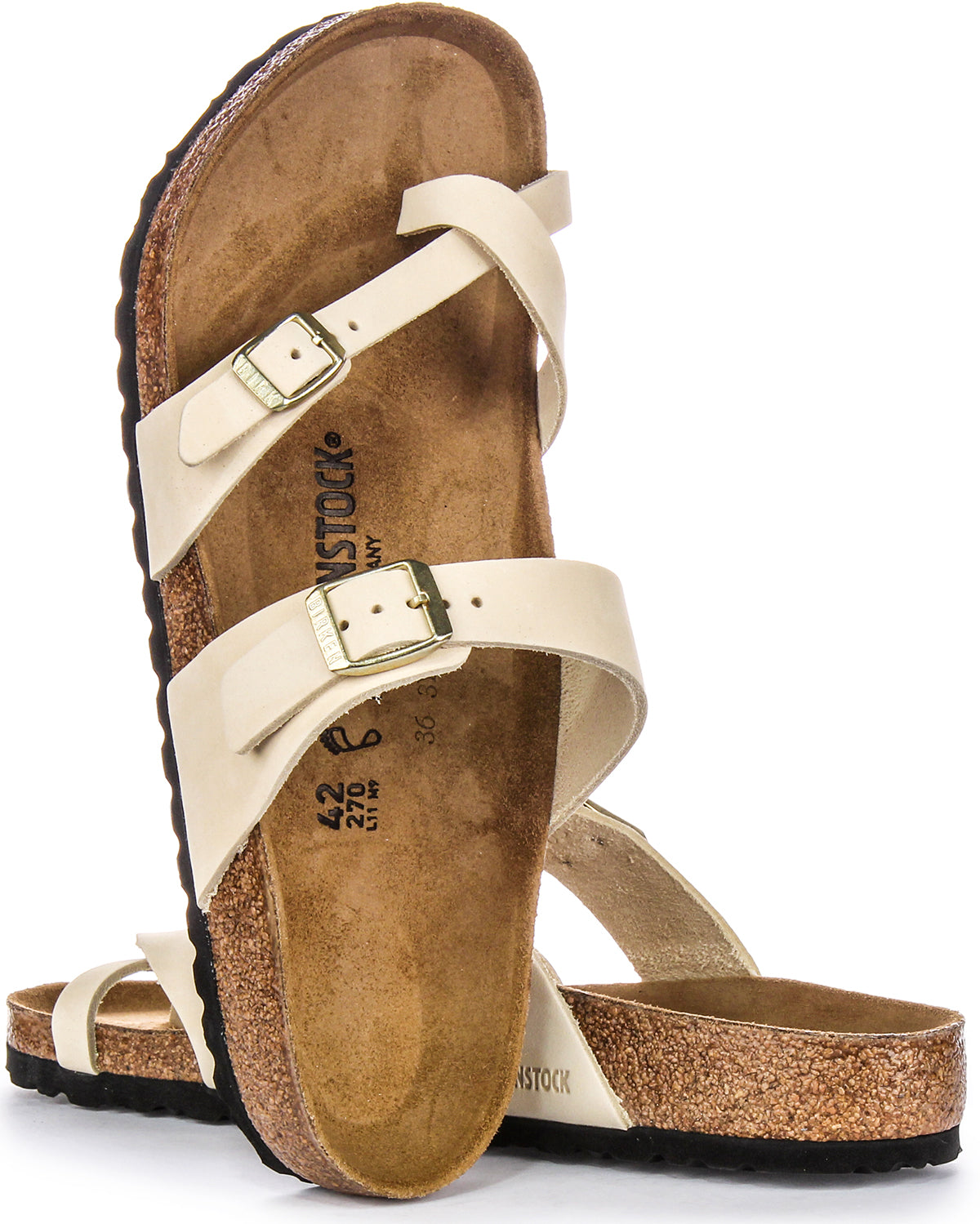 Birkenstock Mayari sandalen van suède leer voor dames in beige  