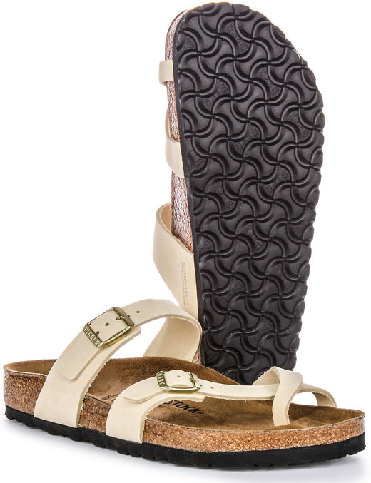 Birkenstock Mayari sandalen van suède leer voor dames in beige  