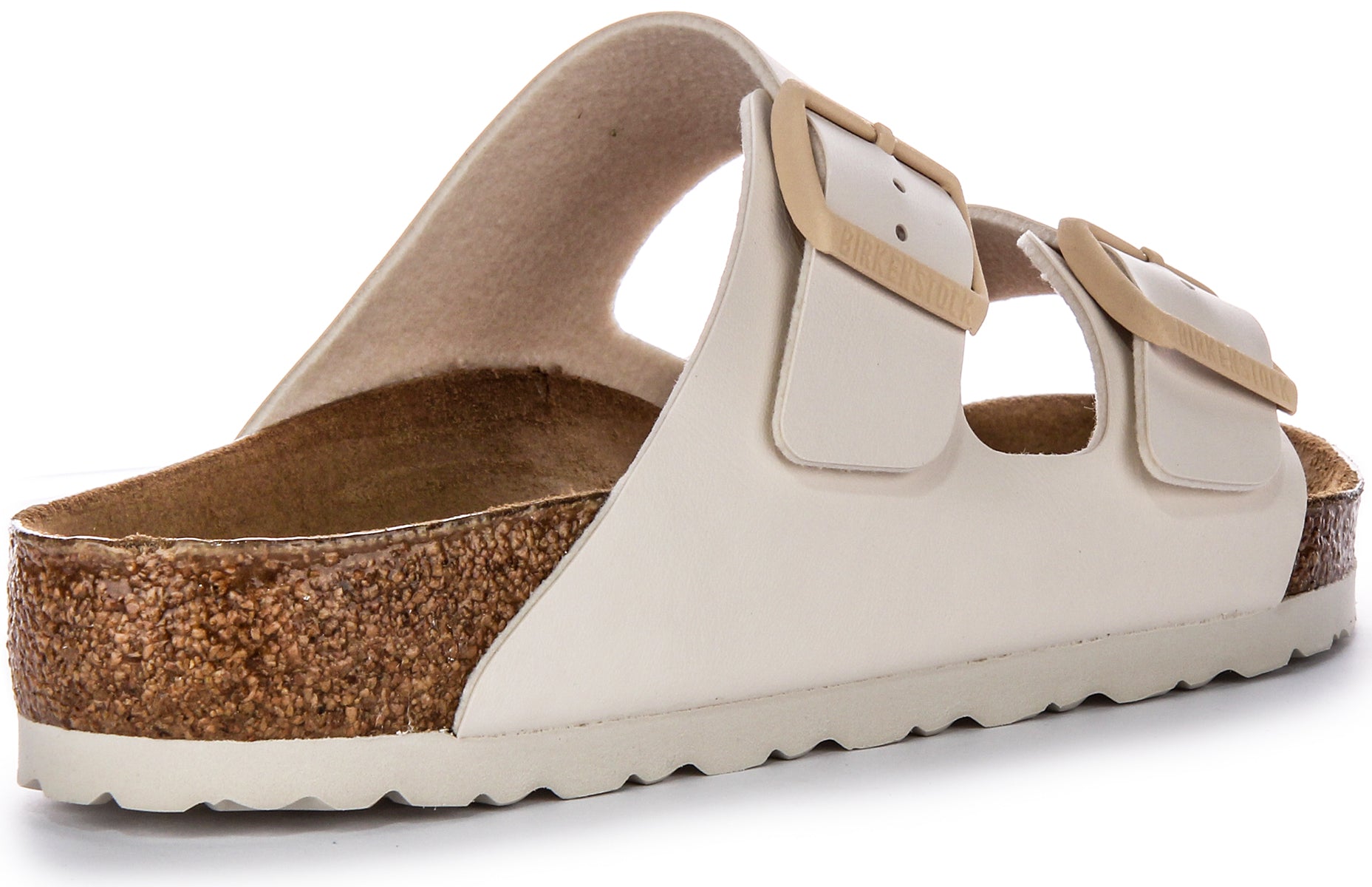 Birkenstock Arizona BS sandalen met twee verstelbare riemen in Birko Flor beige  