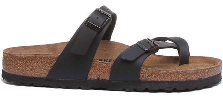 Birkenstock Mayari Sandale électrique à lanières métalliques pour femmes dans noire