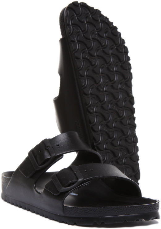 Birkenstock Arizona EVA Sandalen met dubbele band voor dames in zwart