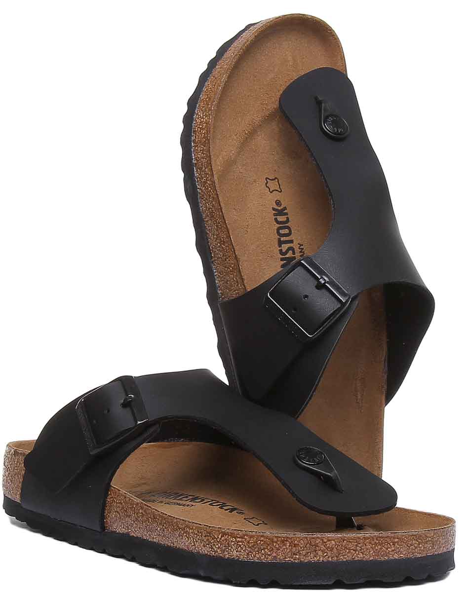 Birkenstock Ramses BF sandalen met zwarte kurken zool voor heren