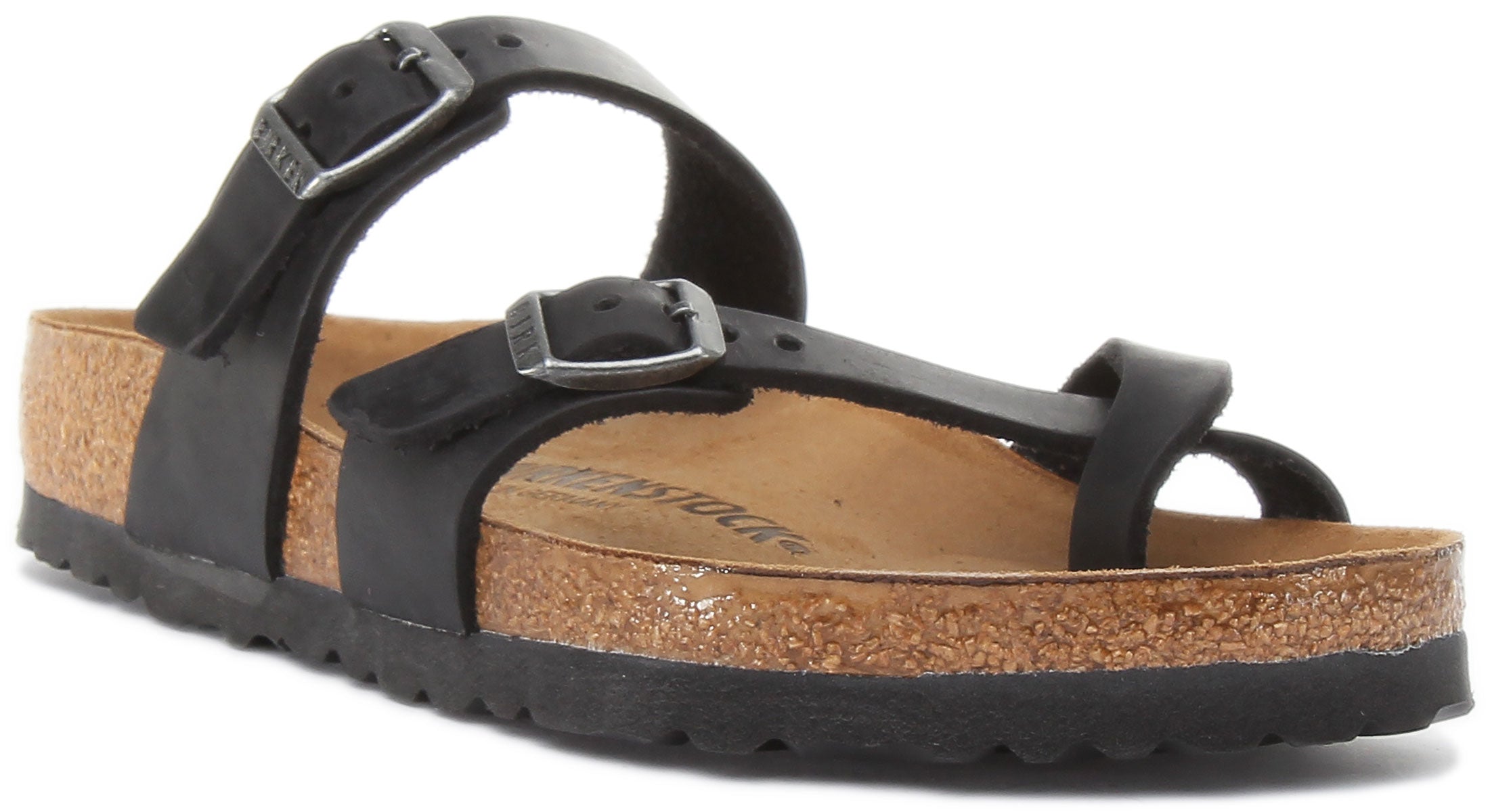Birkenstock Mayari sandalen met leren riemen voor dames in zwart