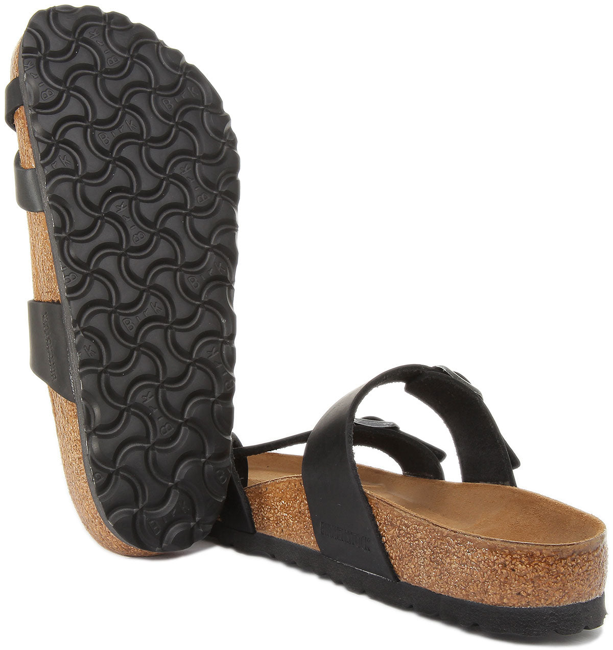 Birkenstock Mayari sandalen met leren riemen voor dames in zwart