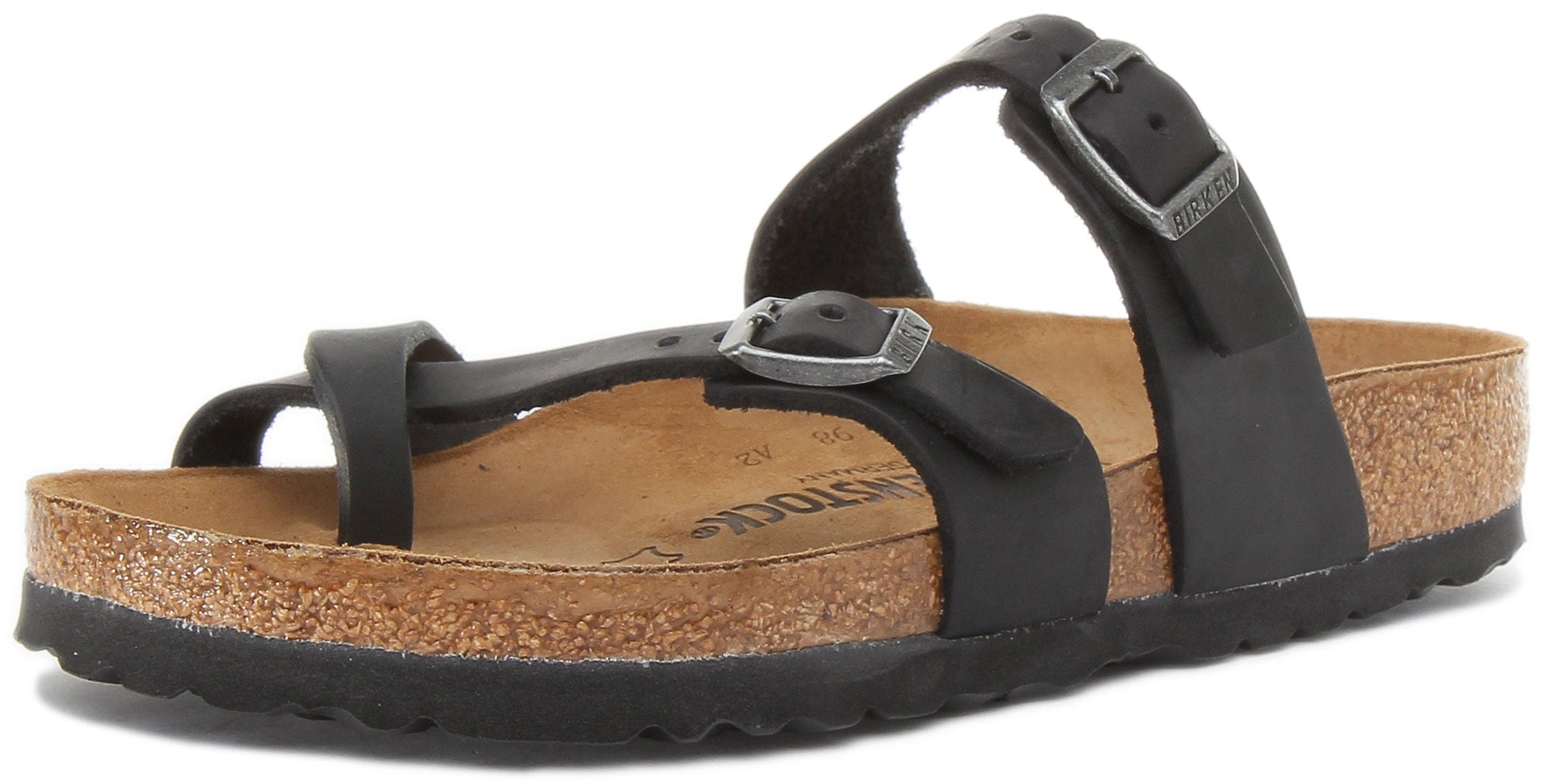 Birkenstock Mayari sandalen met leren riemen voor dames in zwart