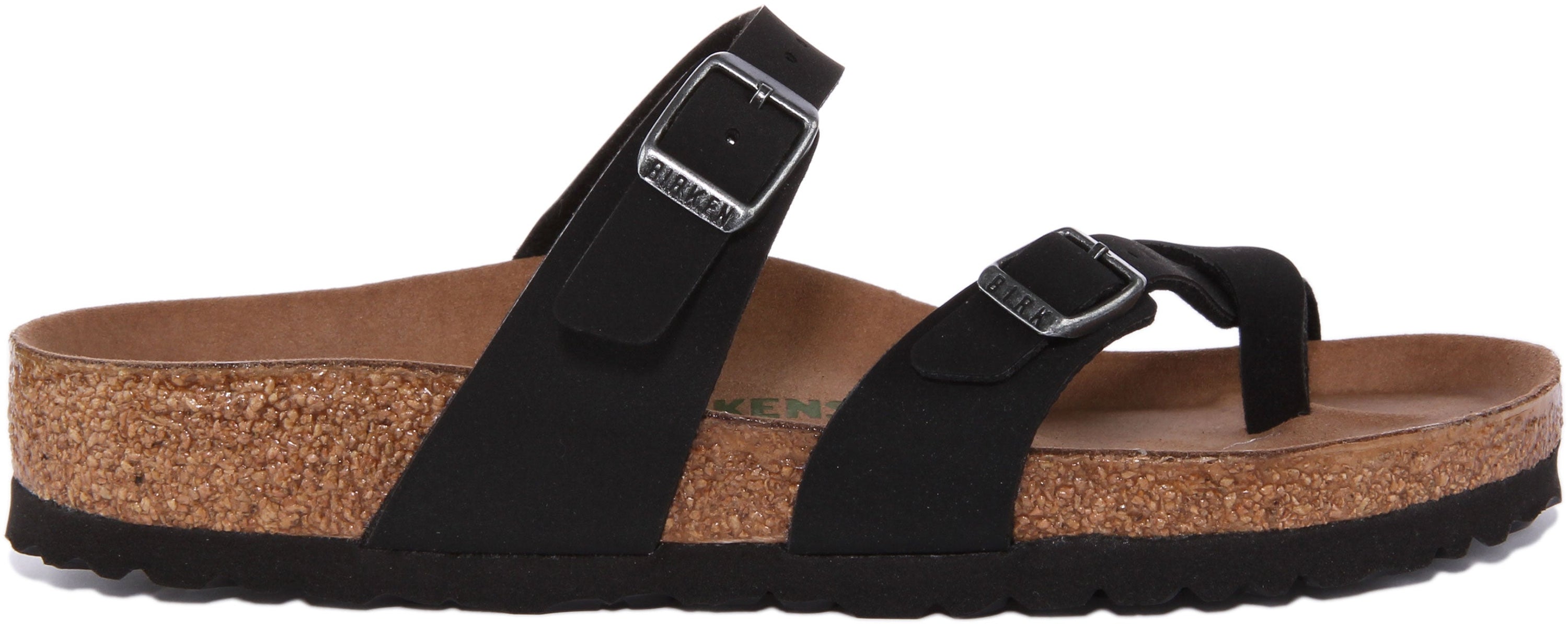 Birkenstock Mayari dames sandalen van Birko Flor in zwart