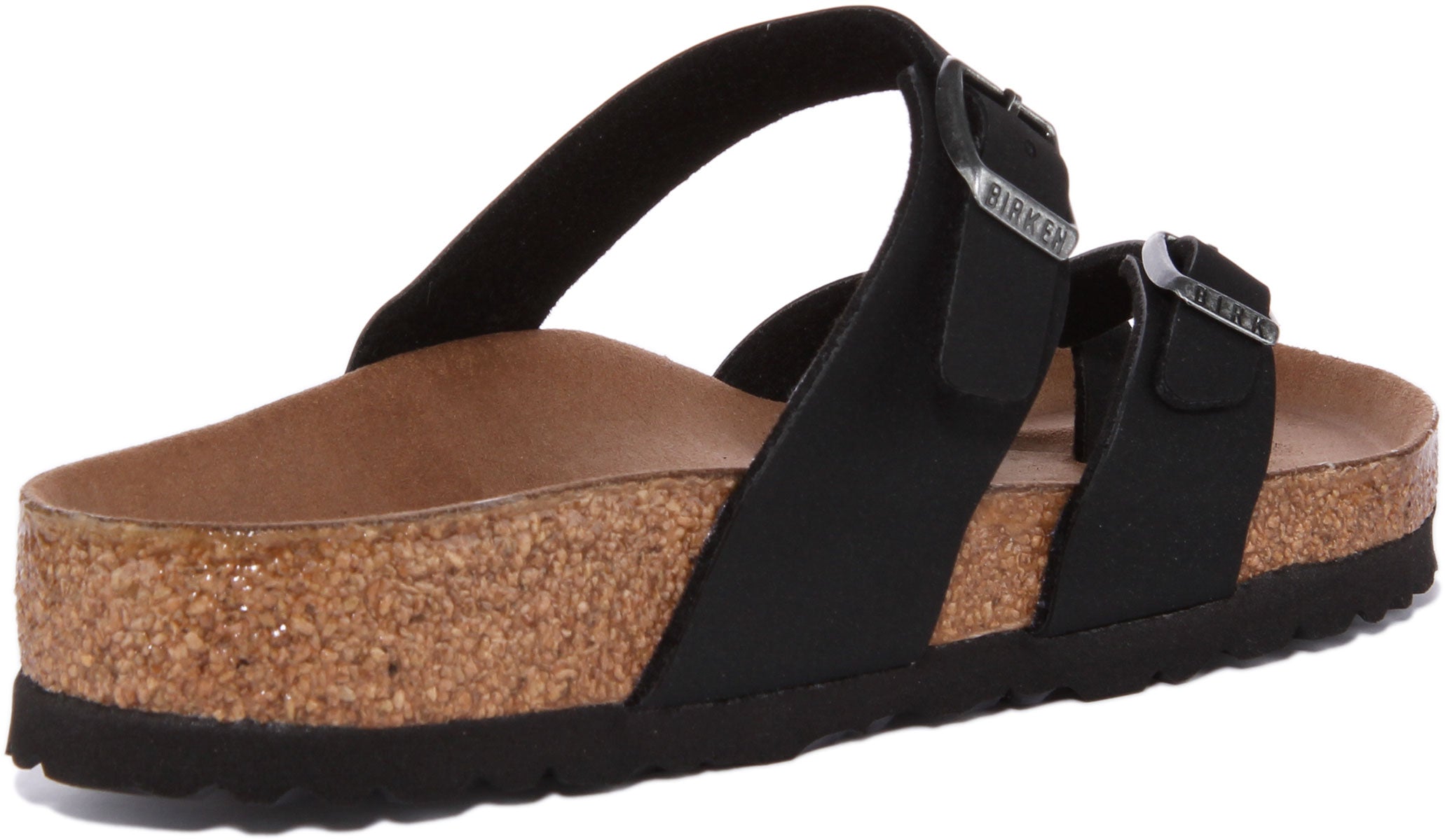 Birkenstock Mayari dames sandalen van Birko Flor in zwart