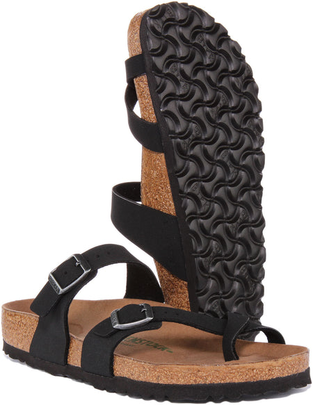 Birkenstock Mayari dames sandalen van Birko Flor in zwart