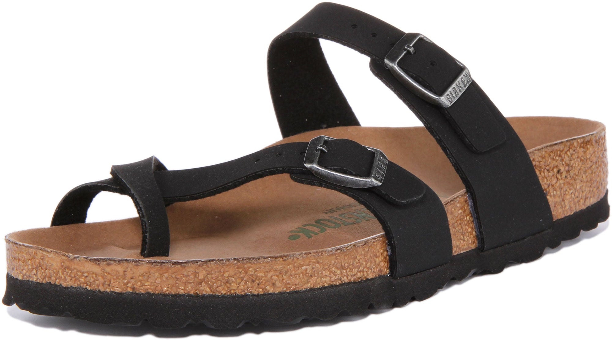Birkenstock Mayari dames sandalen van Birko Flor in zwart