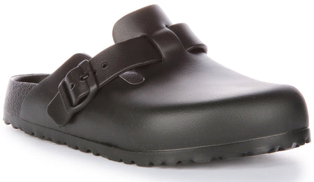 Birkenstock Boston Essentials EVA lichte sandalen voor dames in zwart  