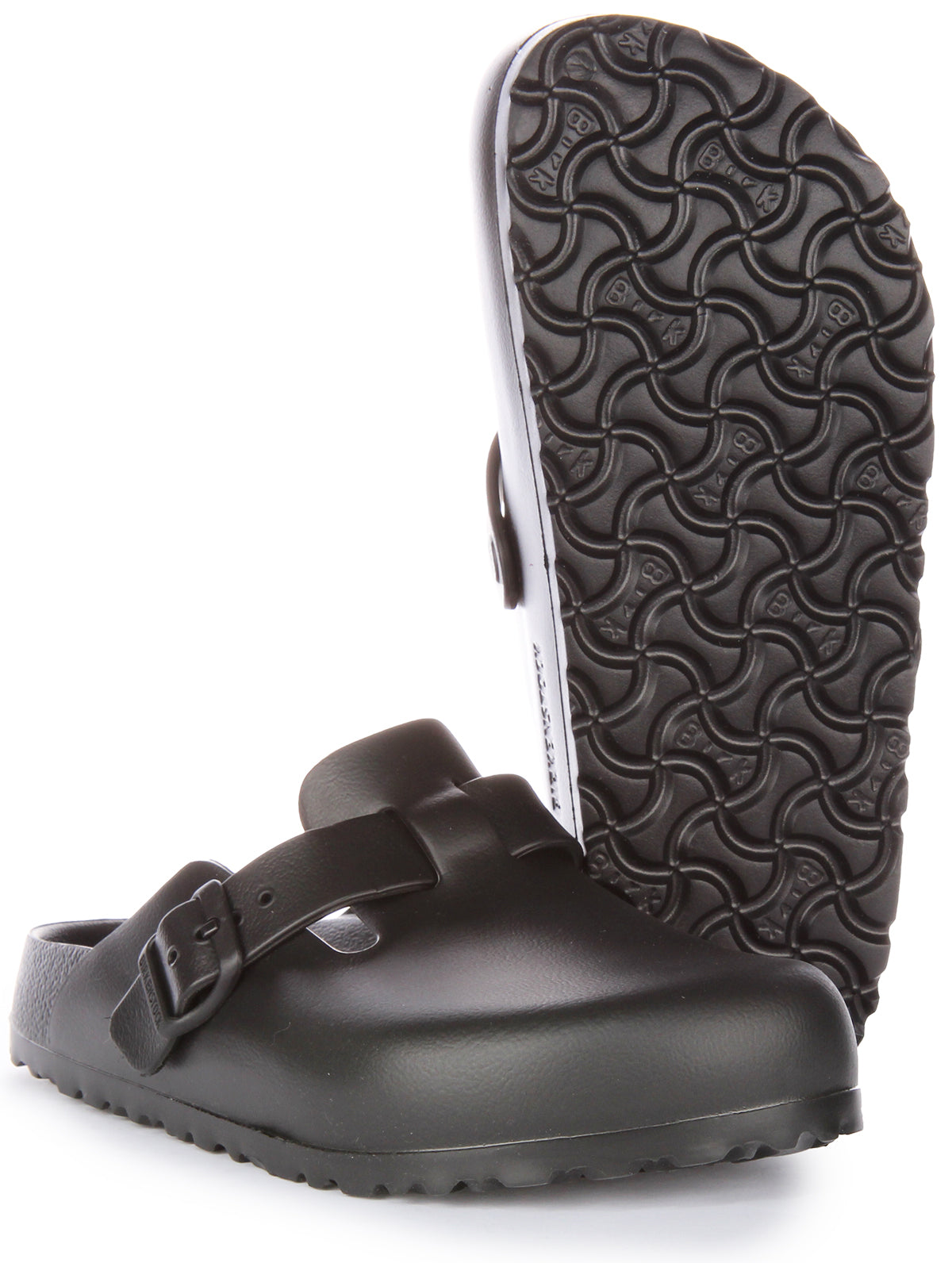 Birkenstock Boston Essentials EVA lichte sandalen voor dames in zwart  