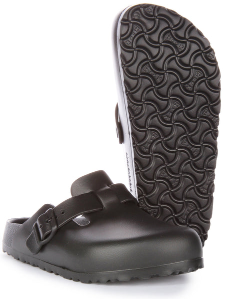 Birkenstock Boston Essentials EVA lichte sandalen voor dames in zwart  