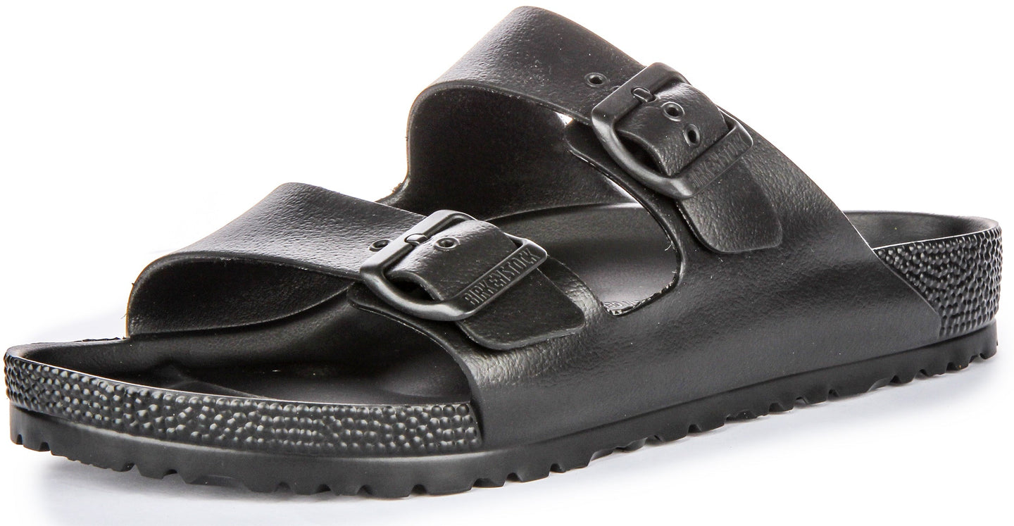 Birkenstock Arizona Eva en Noir pour Hommes | Coupe Standard