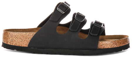 Birkenstock Florida Semelle Confort Noire | Coupe Régulière