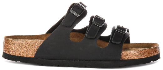 Birkenstock Florida Semelle Confort Noire | Coupe Régulière