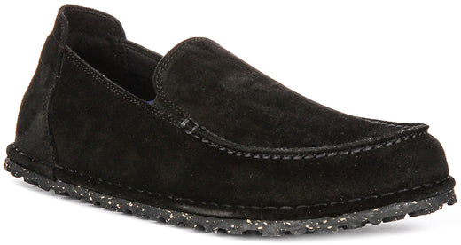 Birkenstock Utti Suede In Black | Regular Fit