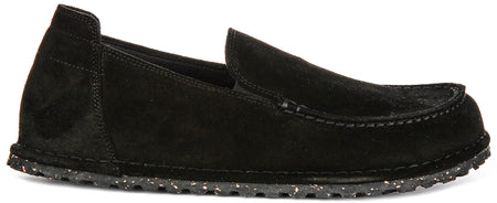 Birkenstock Utti Suede In Black | Regular Fit
