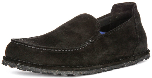 Birkenstock Utti Suede In Black | Regular Fit
