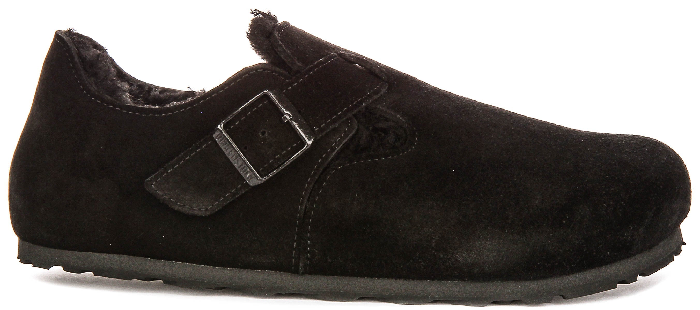 Birkenstock London Sherling In Black | Regular Fit