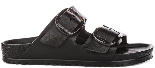 Birkenstock Arizona Eva Stor Spänne i Svart | Smal Passform