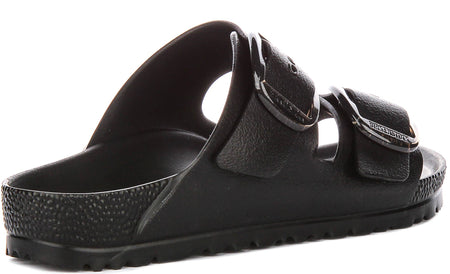 Birkenstock Arizona Eva Grote Gesp in Zwart | Smalle Pasvorm