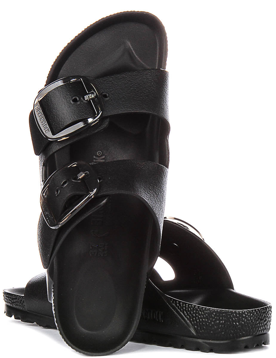 Birkenstock Arizona Eva Grote Gesp in Zwart | Smalle Pasvorm