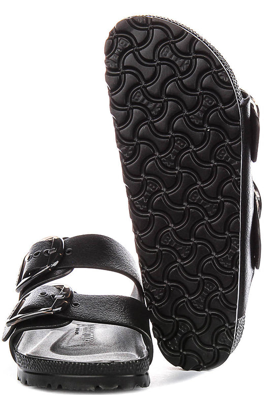 Birkenstock Arizona Eva Stor Spänne i Svart | Smal Passform