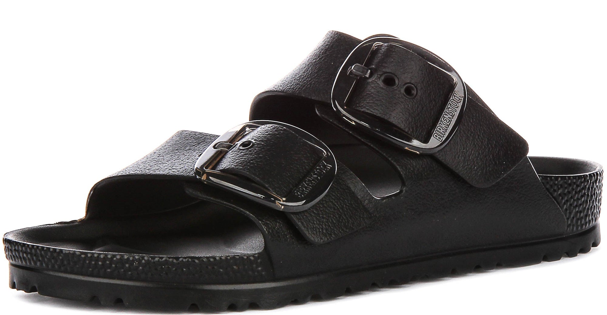 Birkenstock Arizona Eva Grote Gesp in Zwart | Smalle Pasvorm