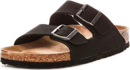 Birkenstock Arizona Bs in Zwart Vegan | Smalle Pasvorm