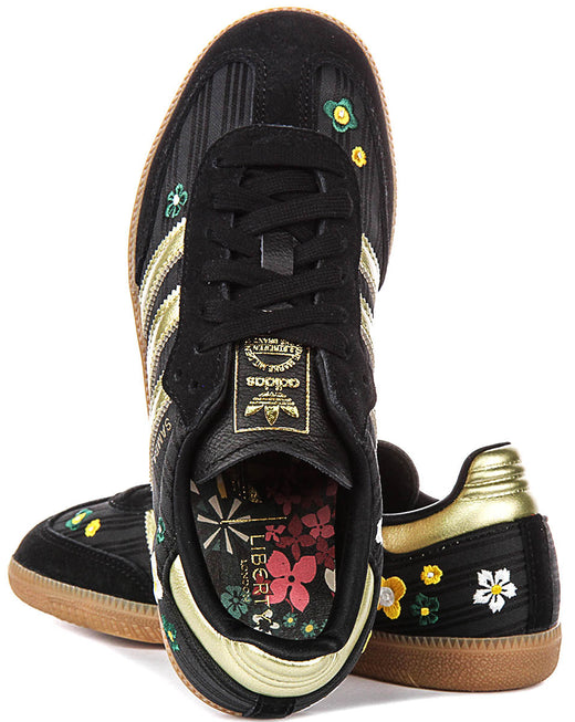 Adidas Samba OG X Liberty Print en noir or pour femmes