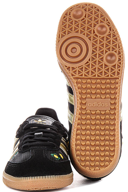 Adidas Samba OG X Liberty Print In Zwart Goud Voor Dames