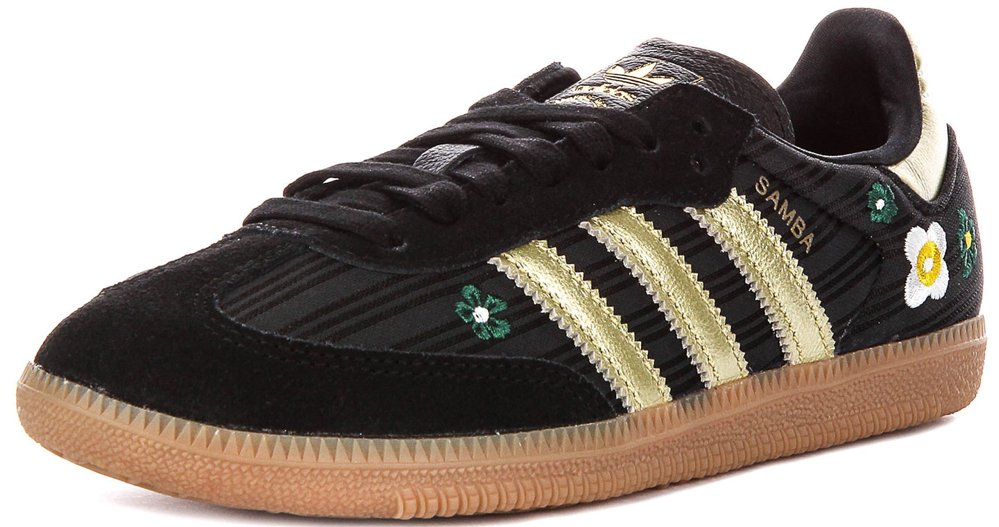 Adidas Samba OG X Liberty Print en noir or pour femmes
