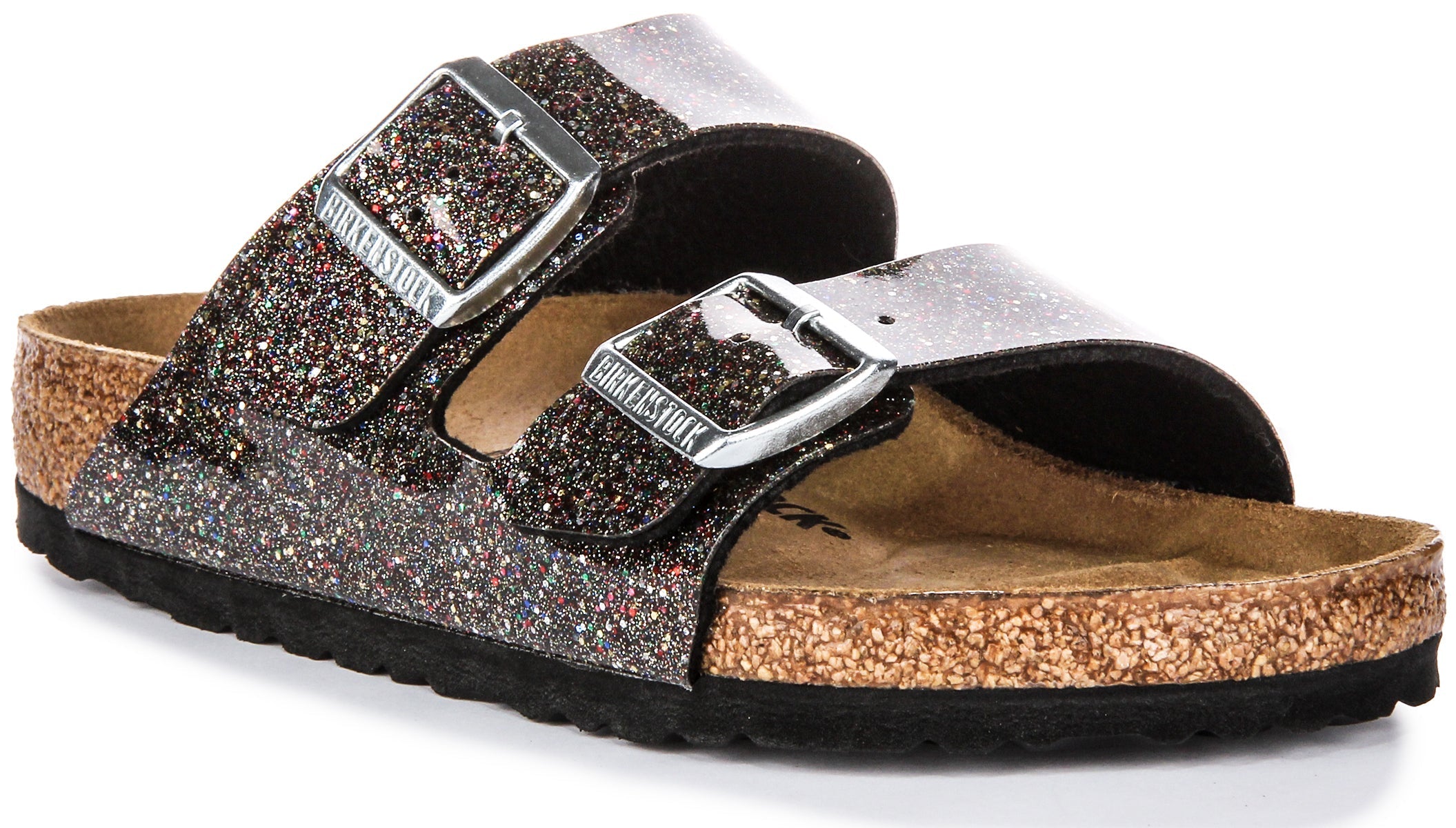 Birkenstock Arizona Kids Bs in Zwart Multi voor Kinderen
