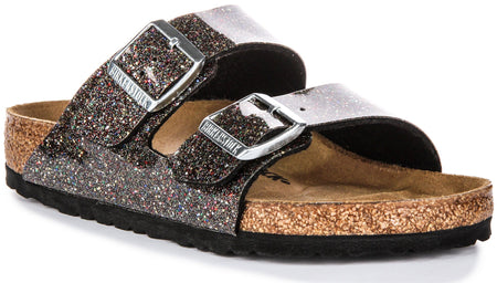 Birkenstock Arizona Kids Bs in Zwart Multi voor Kinderen