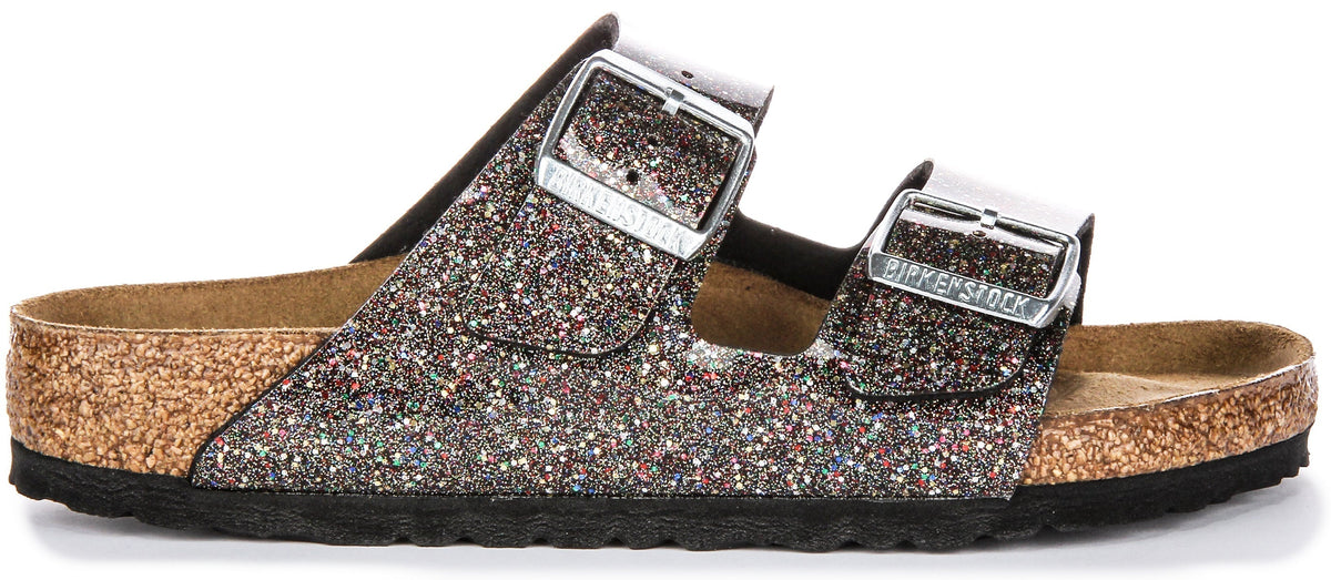 Birkenstock Arizona Kids Bs in Zwart Multi voor Kinderen