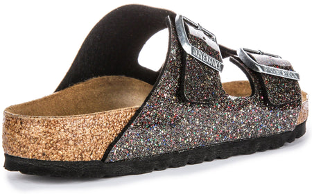 Birkenstock Arizona Kids Bs in Zwart Multi voor Kinderen