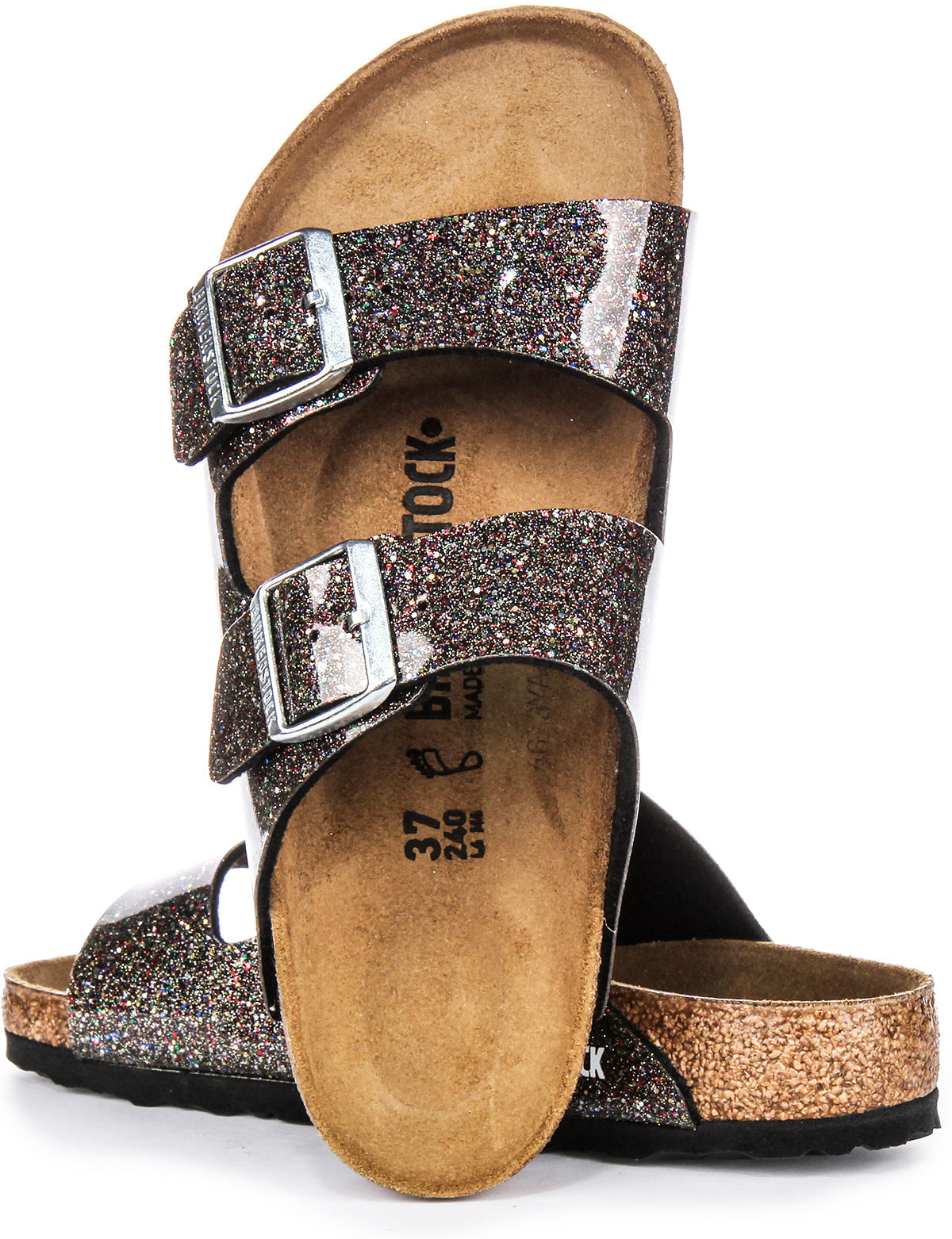 Birkenstock Arizona Kids Bs in Zwart Multi voor Kinderen