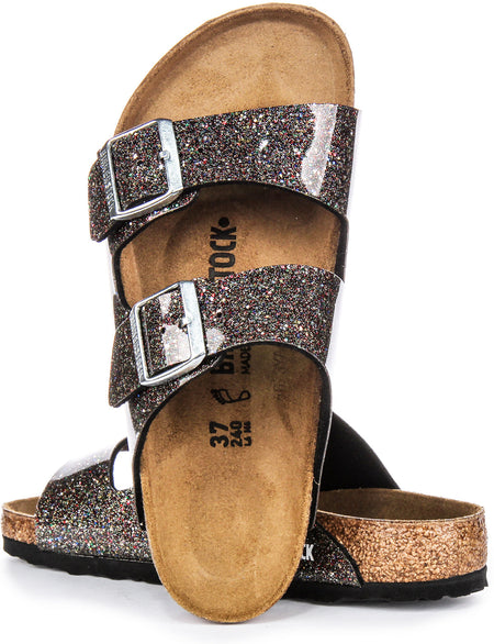 Birkenstock Arizona Kids Bs in Zwart Multi voor Kinderen