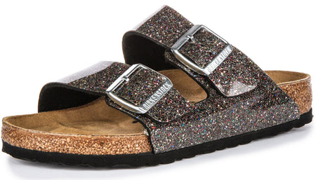 Birkenstock Arizona Kids Bs in Zwart Multi voor Kinderen