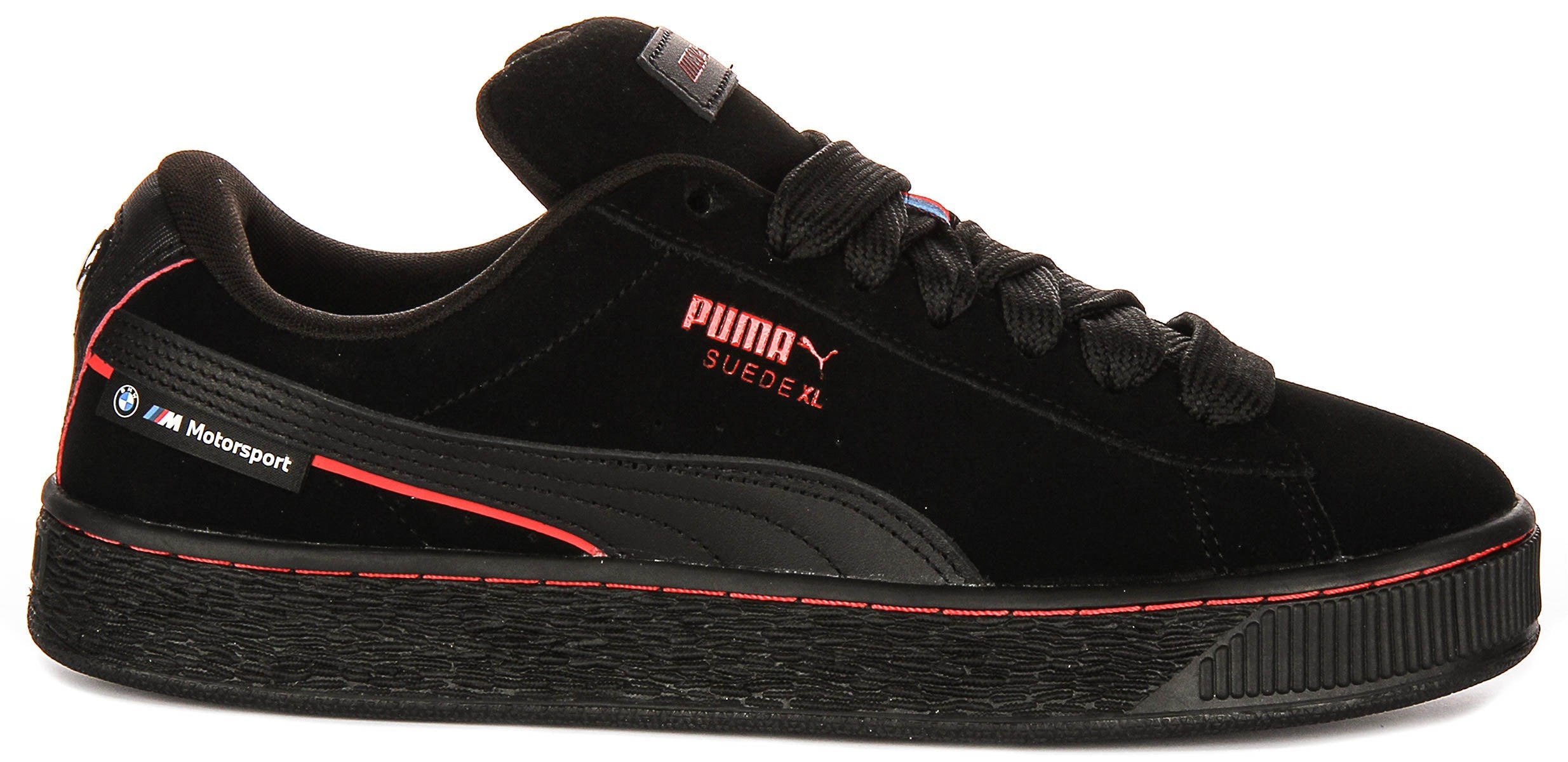 Puma X BMW Suede XL en Noir Rouge