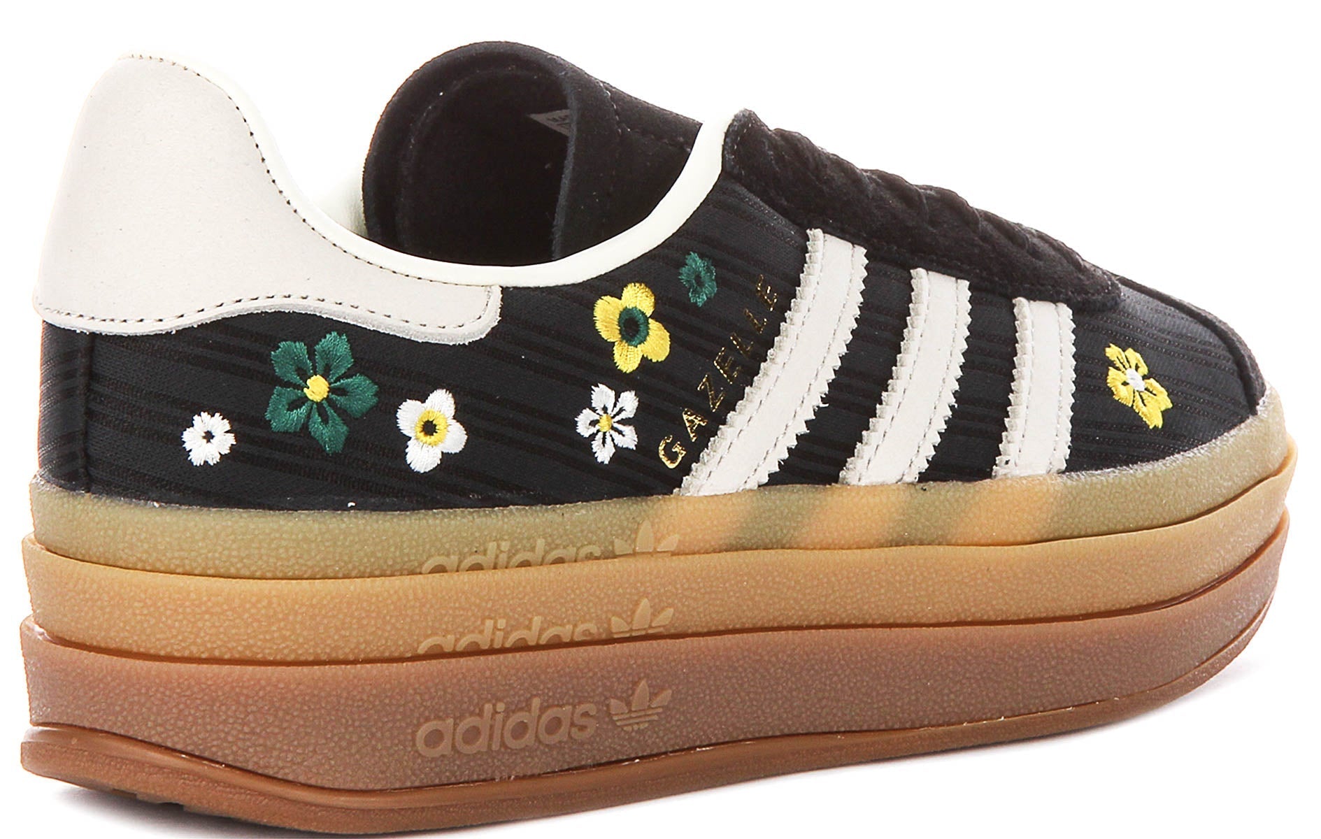 Adidas Gazelle Bold X Liberty Colab i svart vit för kvinnor
