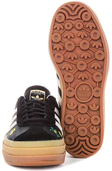 Adidas Gazelle Bold X Liberty Colab i svart vit för kvinnor