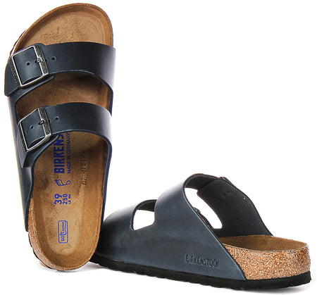 Birkenstock Arizona Zachte Zool in Blauw | Standaard Pasvorm