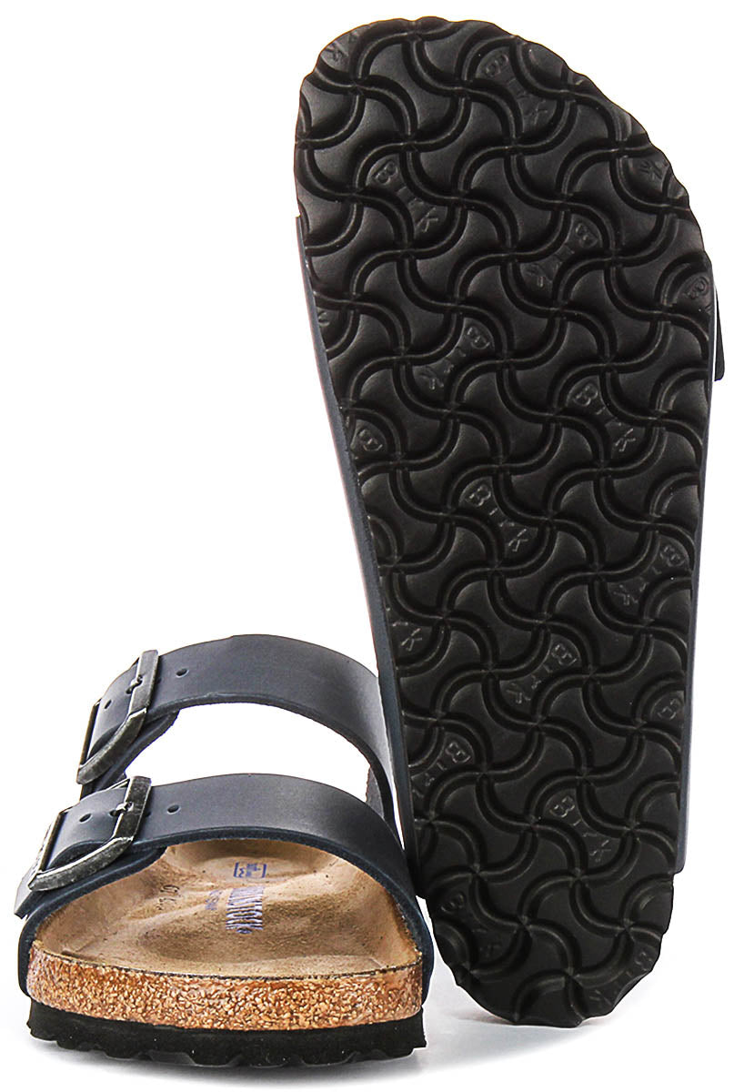 Birkenstock Arizona Zachte Zool in Blauw | Standaard Pasvorm