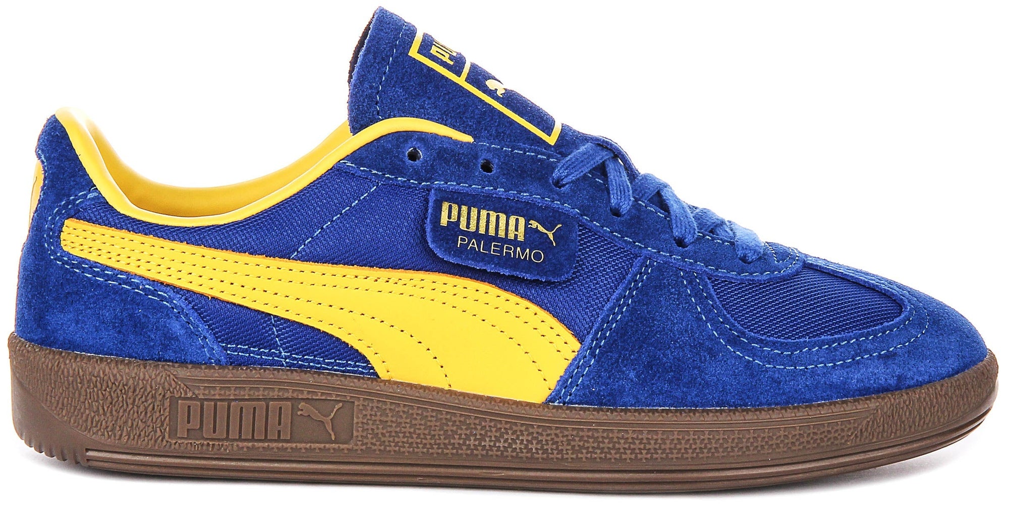 Puma Palermo Vintage en Bleu Jaune
