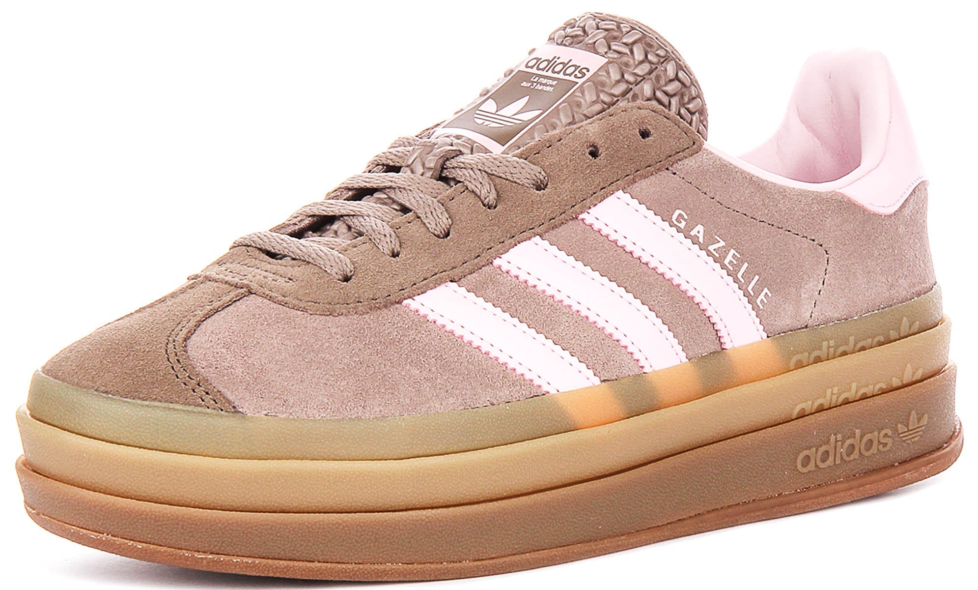 Adidas Gazelle Bold W In Brown Pink For Women