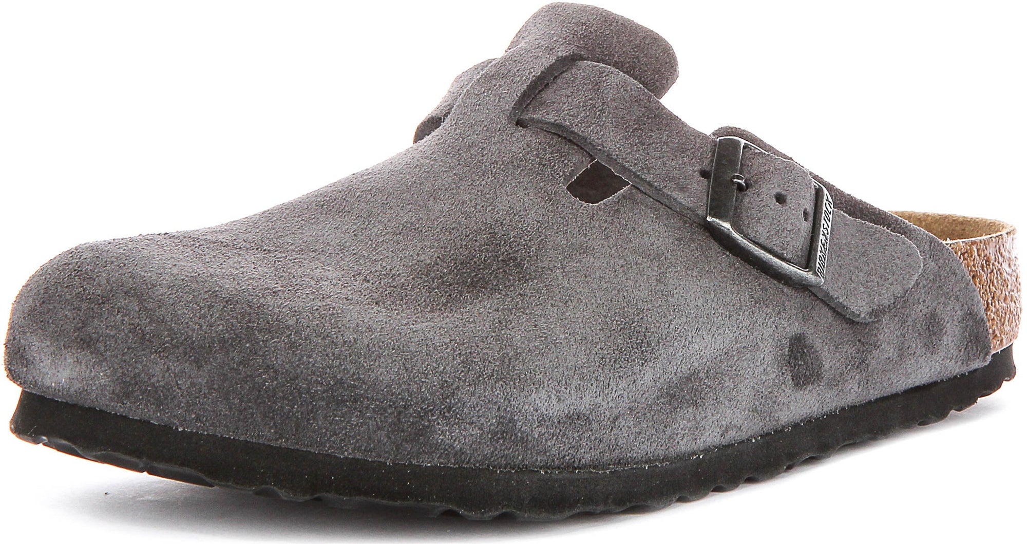 Birkenstock Boston Bs In Charcoal | Regular Fit